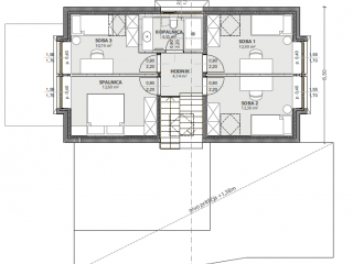 Hiša B3 NADSTROPJE - opcija s 4 sobami